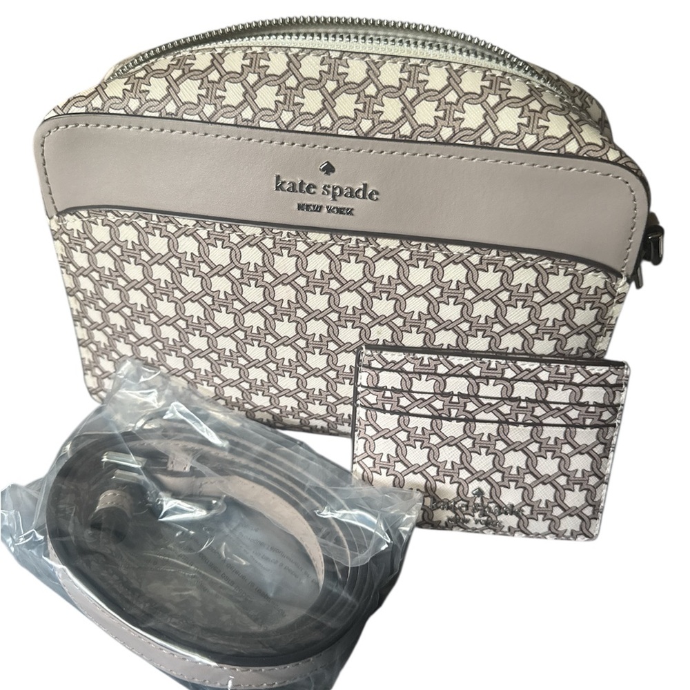Kate Spade Link Crossbody w/card holder EUC - Picture 2 of 7